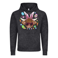 Vintage Black easter cow Vintage Hoodie - MaliasSmallBusiness