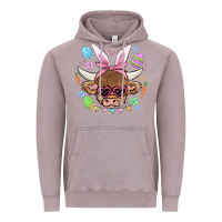 Easter Cow Vintage Hoodie | Teevron