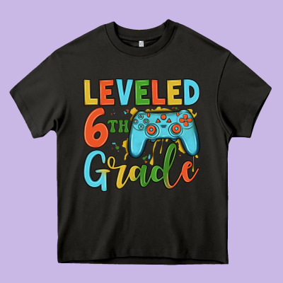 Leveled 6th Grade Heavy Core Tee Designed By Jahusdesignshop