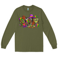 Army Green mardi gras dental Long Sleeve Tee - BundleAndBundleShop