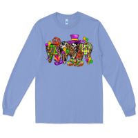 Colony Blue mardi gras dental Long Sleeve Tee - BundleAndBundleShop