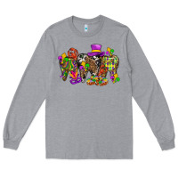 Heather Grey mardi gras dental Long Sleeve Tee - BundleAndBundleShop