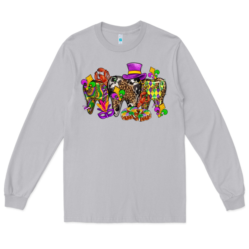 Mardi Gras Dental Long Sleeve Tee by BundleAndBundleShop | Teevron