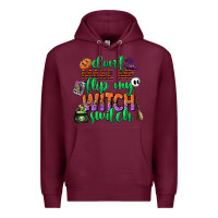 Burgundy dont make me flip my witch switch Premium Hoodie - CowGirlArtShop