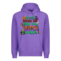 Purple dont make me flip my witch switch Premium Hoodie - CowGirlArtShop