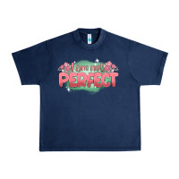 Navy i am not perfect Urban Heavy Tee - MaliasSmallBusiness
