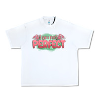 White i am not perfect Urban Heavy Tee - MaliasSmallBusiness