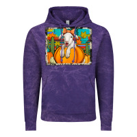 Cloud Purple autumn sheep in a pumpkin Vintage Hoodie - Jasminsmagicworld