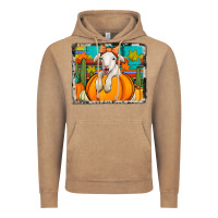 Vintage Coffee autumn sheep in a pumpkin Vintage Hoodie - Jasminsmagicworld