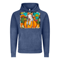 Vintage Denim autumn sheep in a pumpkin Vintage Hoodie - Jasminsmagicworld