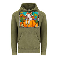 Vintage Olive autumn sheep in a pumpkin Vintage Hoodie - Jasminsmagicworld