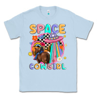 Dusty Blue space cowgirl Classic Tee - MaliasSmallBusiness