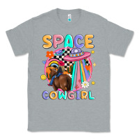 Heather Grey space cowgirl Classic Tee - MaliasSmallBusiness
