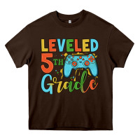 Chocolate Brown leveled 5th grade Heavy Core Tee - JahusDesignShop