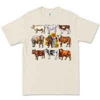 Bone western cowsand sunflowers Premium Tee - AdoDesignShop
