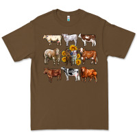 Cacao western cowsand sunflowers Premium Tee - AdoDesignShop