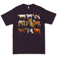 Plum western cowsand sunflowers Premium Tee - AdoDesignShop