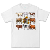 White western cowsand sunflowers Premium Tee - AdoDesignShop