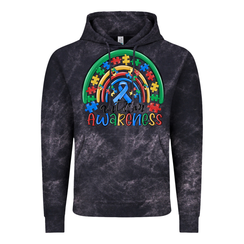 Autism Awareness Rainbow Vintage Hoodie by MaliasSmallBusiness | Teevron