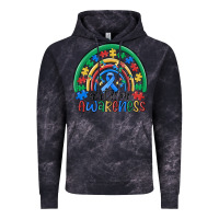 Cloud Black autism awareness rainbow Vintage Hoodie - MaliasSmallBusiness