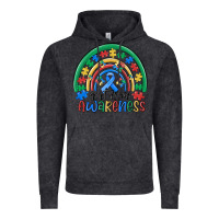 Vintage Black autism awareness rainbow Vintage Hoodie - MaliasSmallBusiness