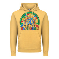 Vintage Mustard autism awareness rainbow Vintage Hoodie - MaliasSmallBusiness
