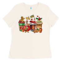 Bone christmas cookie coffee cups Ladies Tee - AdoDesignShop