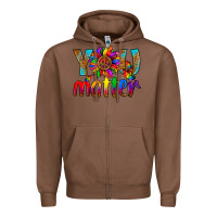 Chestnut LGBTQ+ you matter with leopard Zipper Hoodie - NancyCooperArtShop