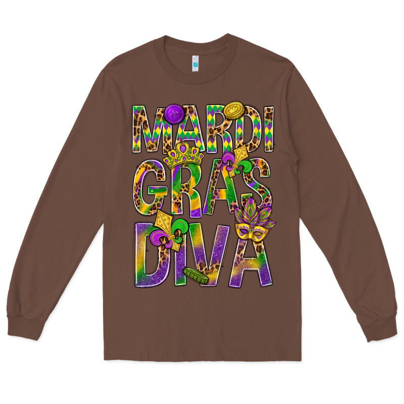 Mardi Gras Diva Long Sleeve Tee by BundleAndBundleShop | Teevron