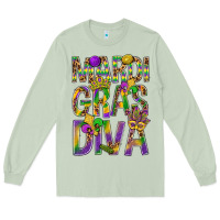 Matcha Mardi Gras diva Long Sleeve Tee - BundleAndBundleShop