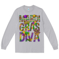 Moon Dust Mardi Gras diva Long Sleeve Tee - BundleAndBundleShop