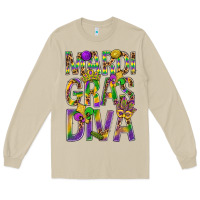 Mushroom Mardi Gras diva Long Sleeve Tee - BundleAndBundleShop