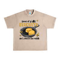 French Oak some of yalls biscuits aint done in the middle Urban Heavy Tee - MaliasSmallBusiness