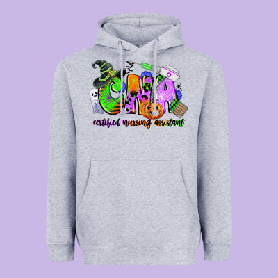 Cna Certified Nursing Assistant Halloween Heavyweight Hoodie Designed By Cowgirlartshop