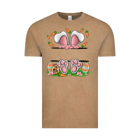 Vintage Coffee easter costom name rabbit Vintage Tee - MaliasSmallBusiness
