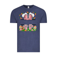 Vintage Denim easter costom name rabbit Vintage Tee - MaliasSmallBusiness
