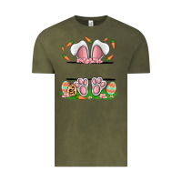 Vintage Olive easter costom name rabbit Vintage Tee - MaliasSmallBusiness