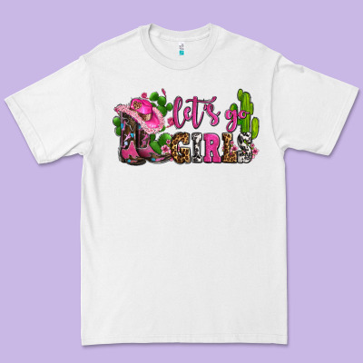 Lets Go Girls With Boots And Hats Premium Tee Designed By Adodesignshop