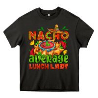 Asphalt nacho average lunch lady  with nacho Heavy Core Tee - AdoDesignShop