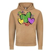 Vintage Camel mardi gras hearts Vintage Hoodie - MaliasSmallBusiness
