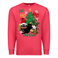 Cardinal ho ho ho meow Premium Sweatshirt - CowGirlArtShop