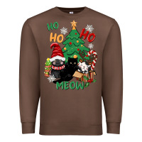Chestnut ho ho ho meow Premium Sweatshirt - CowGirlArtShop