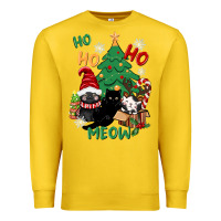 Lemon ho ho ho meow Premium Sweatshirt - CowGirlArtShop