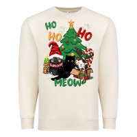 Ho Ho Ho Meow Premium Sweatshirt | Teevron