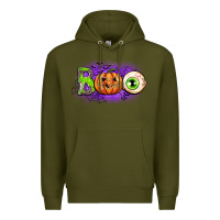 Army Green boo Premium Hoodie - CowGirlArtShop