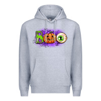 Heather Grey boo Premium Hoodie - CowGirlArtShop