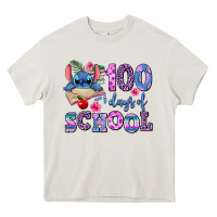 Cream 100 days of school Heavy Core Tee - AdoDesignShop