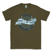 Army Green frostys snowflake cafe Classic Tee - MaliasSmallBusiness