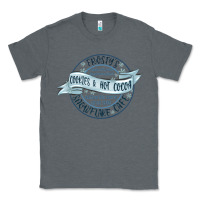Charcoal Heather frostys snowflake cafe Classic Tee - MaliasSmallBusiness