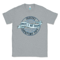 Heather Grey frostys snowflake cafe Classic Tee - MaliasSmallBusiness